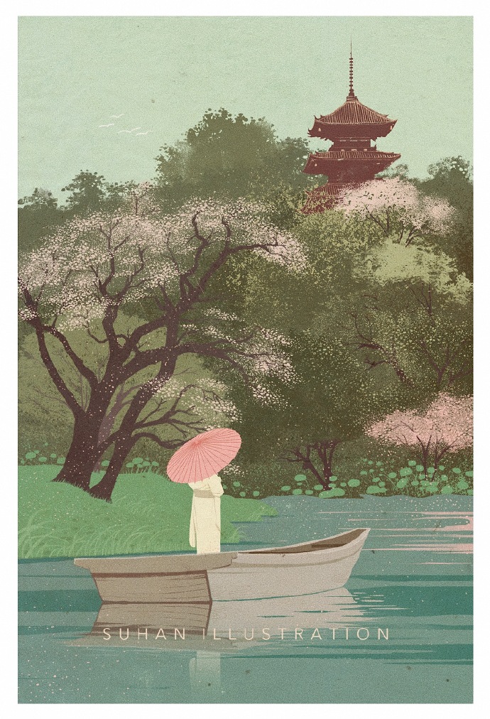 插画师有代入感有意境的作品,唯美插画中国