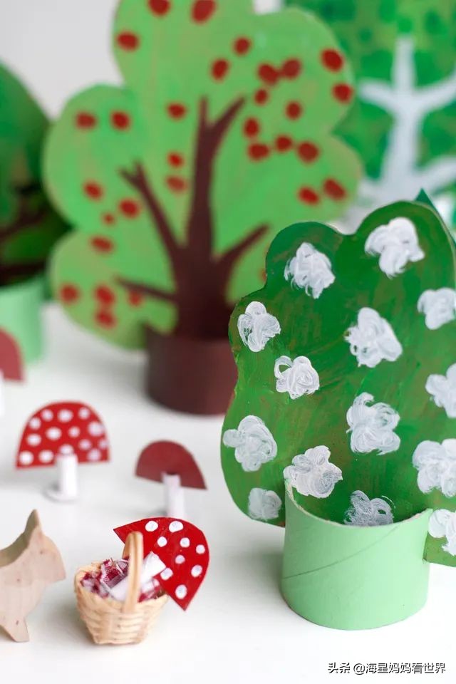 植树节种树简单又漂亮,关于植树节制作大树的图片