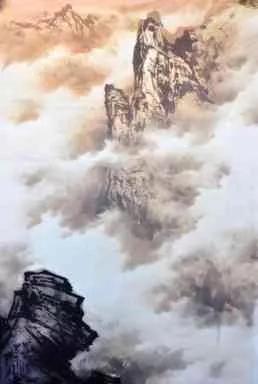 国画山水入门湿染云雾第一遍示范,曾锐教授山水画
