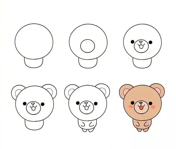 6-12岁儿童绘画简笔画小动物,简笔画小动物100种可爱幼儿园