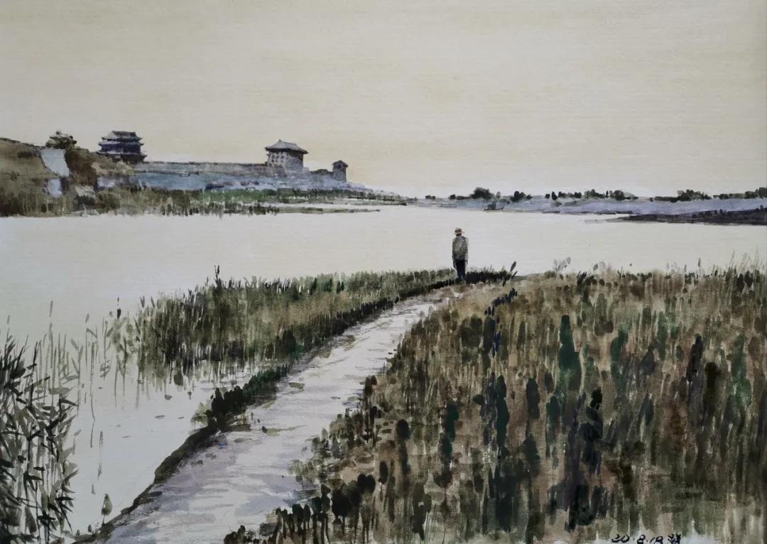 西安大美古城老照片,大美三秦中的陕西名胜古迹的手绘