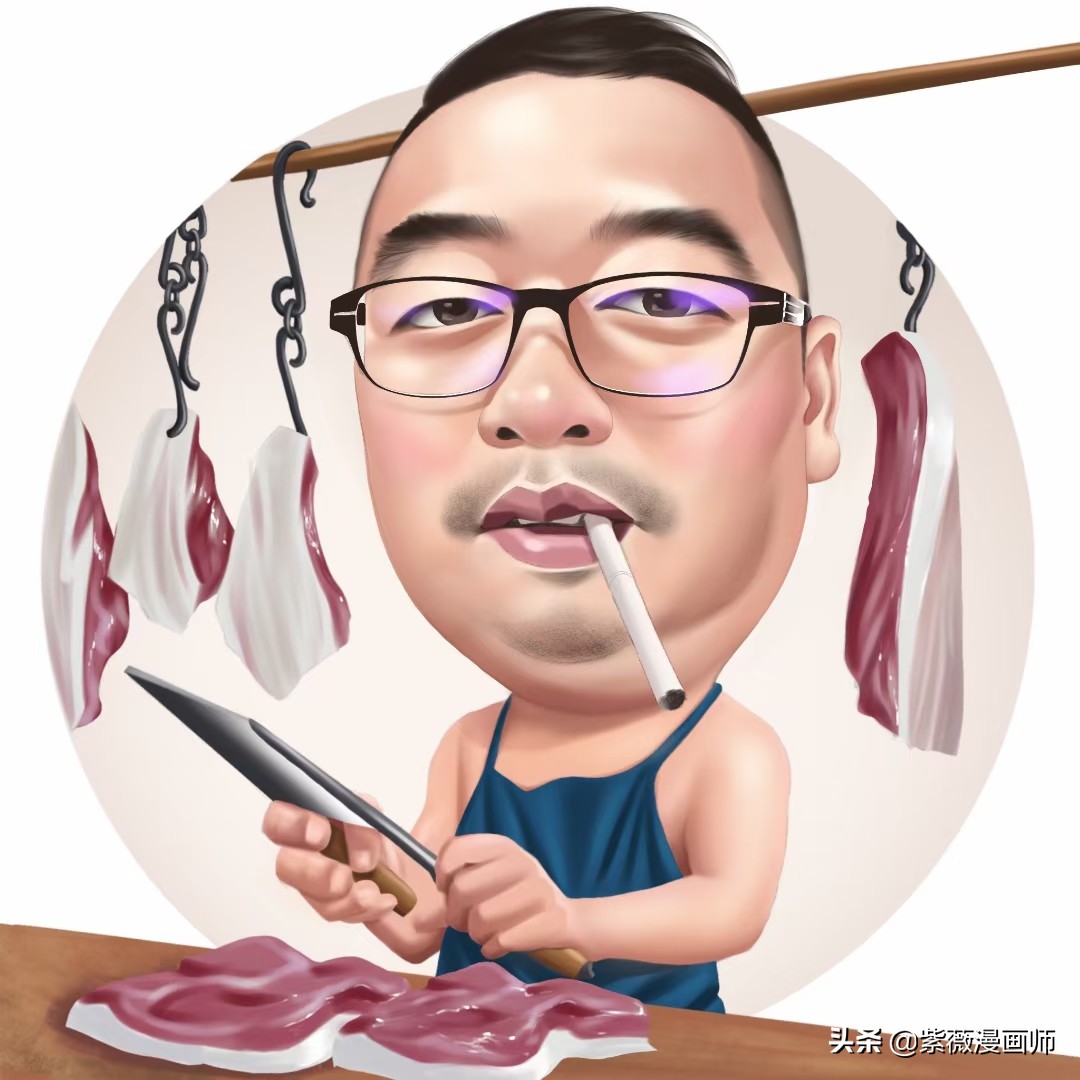 换一换你的头像吧各行业男士职业手绘漫画头像彰显个人气质