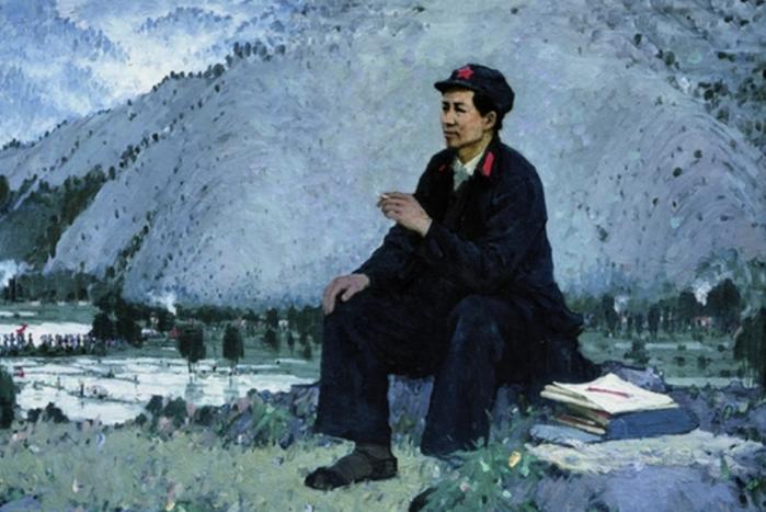 毛主席和群众一起抽旱烟，压力大时一天50根，革命胜利后戒掉没？