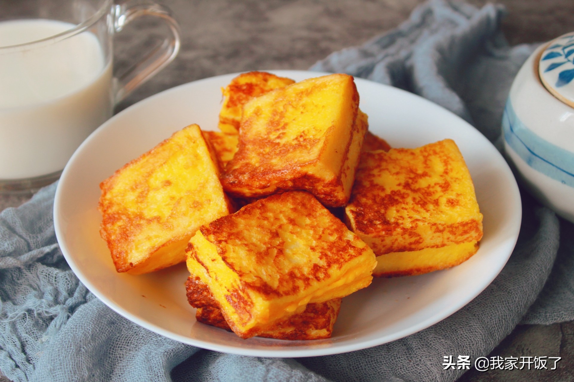 西多士的做法大全家庭版,平底锅爆浆芝士西多士