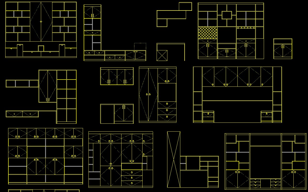 全屋定制家具衣柜橱柜cad画图,全屋定制柜子cad设计