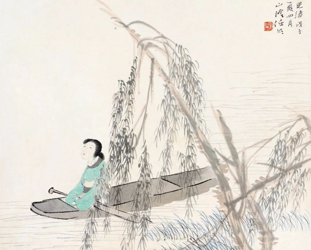 线条无人超越的大师任伯年 (任伯年线条作品)