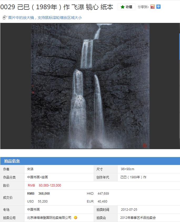 宋涤作品值钱吗,宋涤精品花鸟画