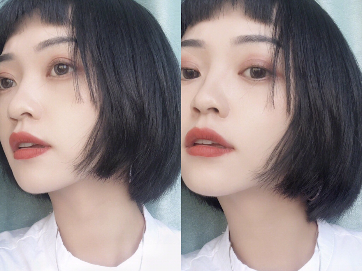 日系短发女生圆脸鲻鱼头,圆脸女生适合的日系短发