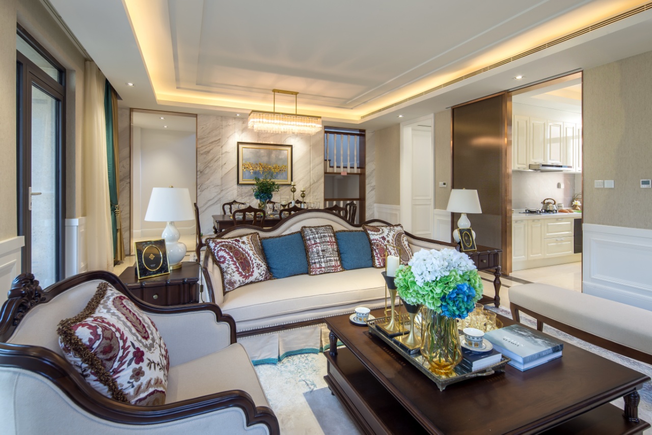 大溪谷别墅区实景,青岛大溪谷中式别墅