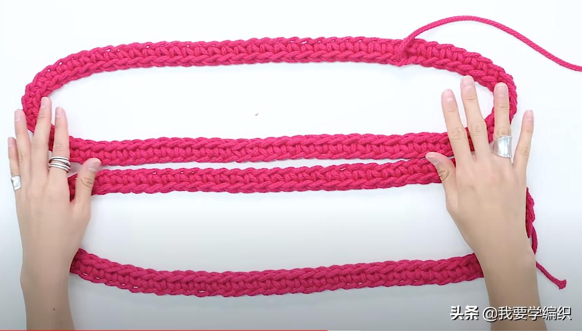 最简单钩编小包包,手工钩织迷你版手提包包编织教程