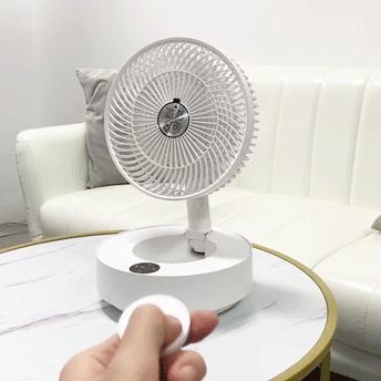 静音无叶风扇带加湿器,风扇小型静音可充电折叠
