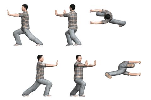 二十四式太极拳动画全方位展示,太极拳二十四式中第18至23式教学