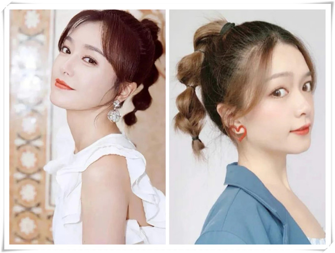 半披发编发教程减龄,可披可扎的中长编发