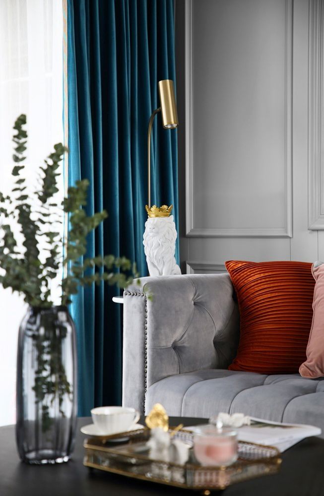 美式轻奢客厅和书房一体设计,美式轻奢风卧室书房一体效果图