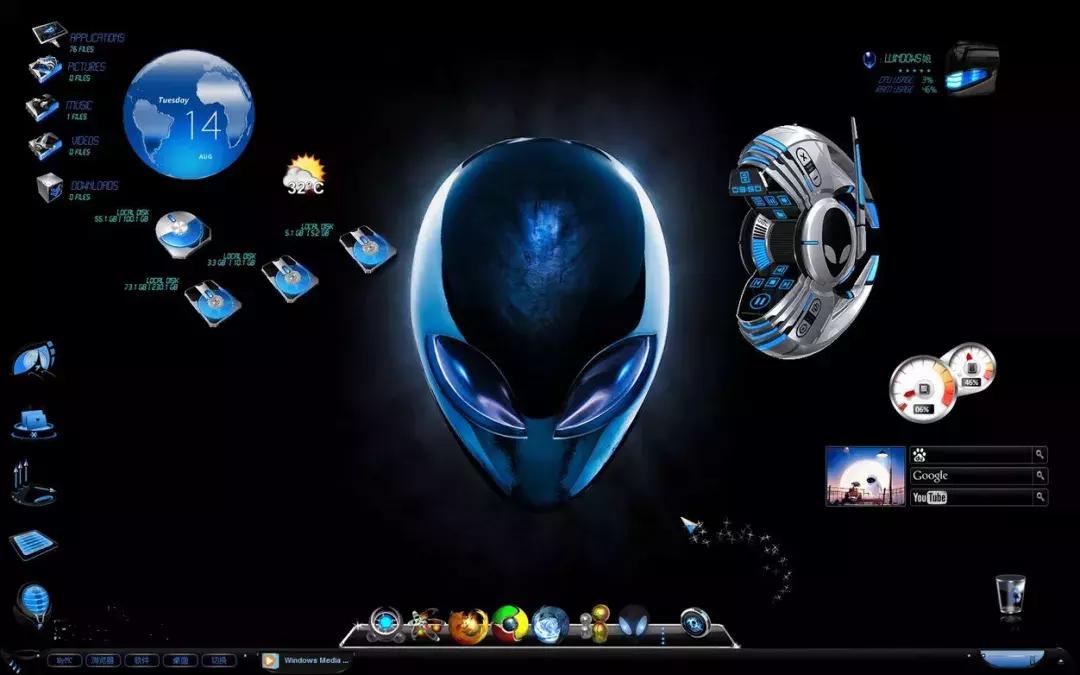 rainmeter桌面闪屏,电脑桌面雨滴动态壁纸