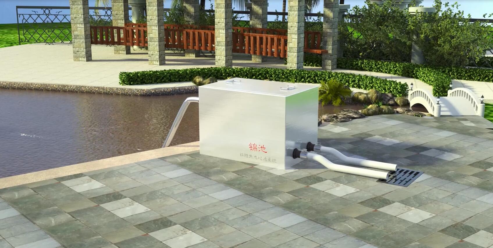 锦鲤鱼池过滤系统五大常用方式,锦鲤鱼池过滤火山石多大的合适