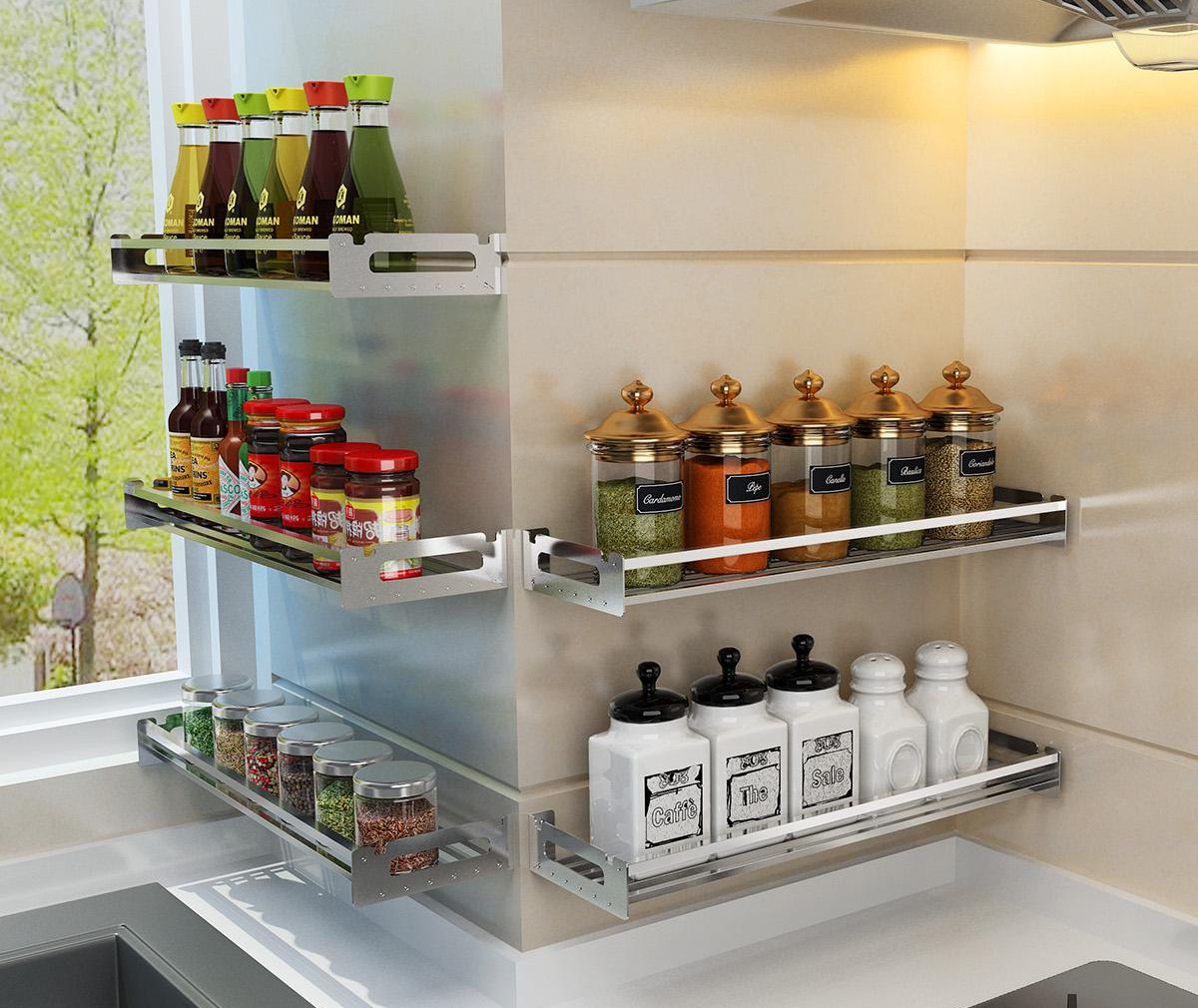 厨房又脏又乱,发现厨房置物架需要整理