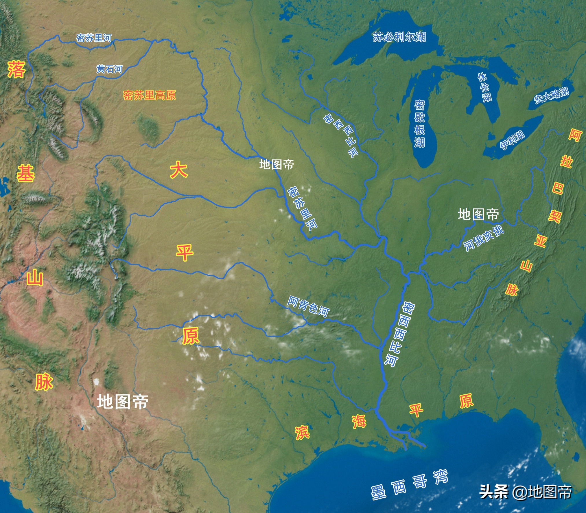 美国密西西比河与中国对比,美国密西西比河沿岸城市