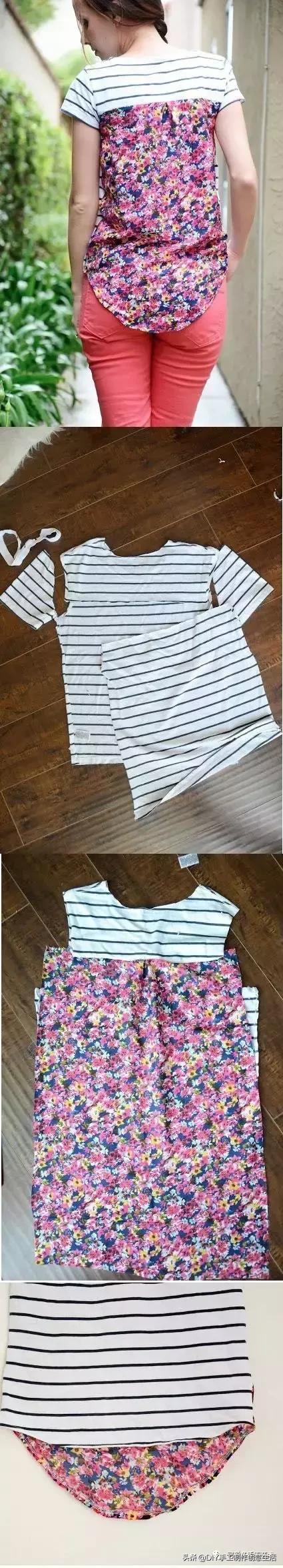 闲置的旧衣服,夏天旧衣服改造露肩衣