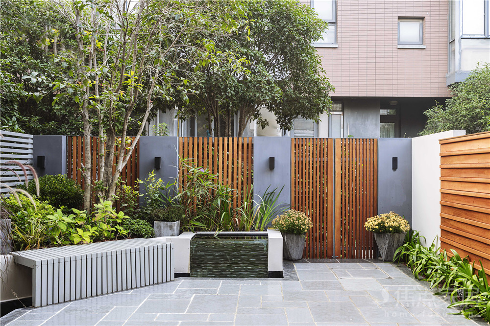 庭院入户门设计效果图,入户门庭院设计