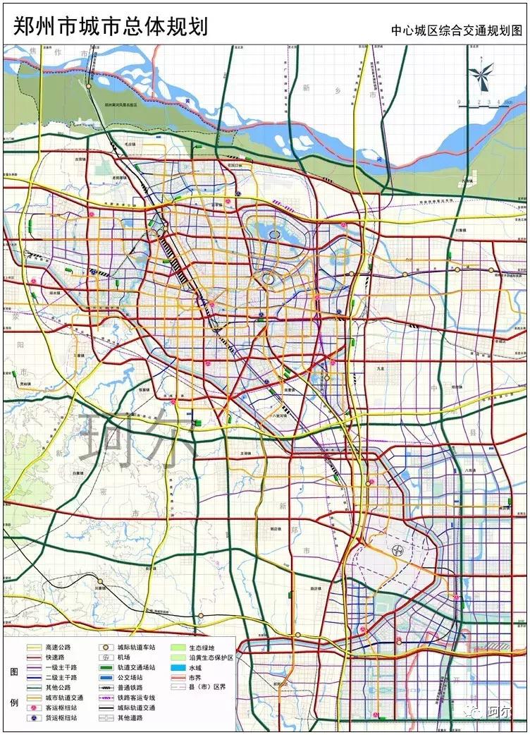 连霍高速郑州段最新规划图,郑州连霍高速北移最新地图