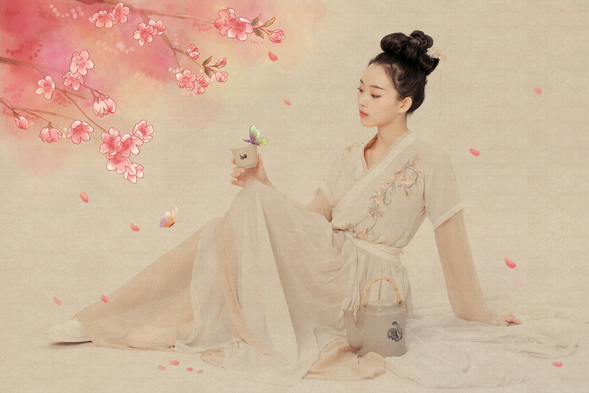 海棠春睡,只一位美人怎么比?太真妃子初出浴,西子娇妍比得无?