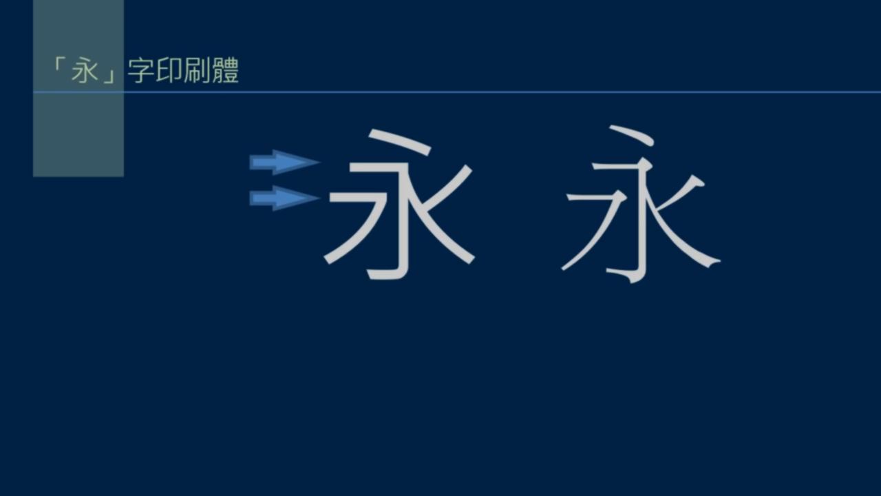 黄简讲书*L法**1-33:永字八法中的勒和策如何写？勒用尖峰，策用侧锋