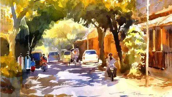 水彩大神之作,国外大师水彩值得一看