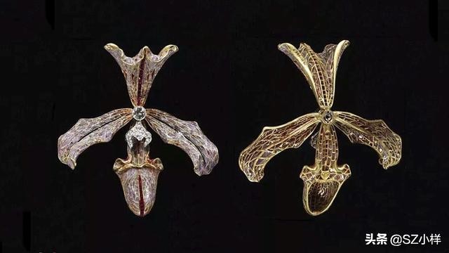 珐琅珠宝首饰设计,复古珐琅珠宝