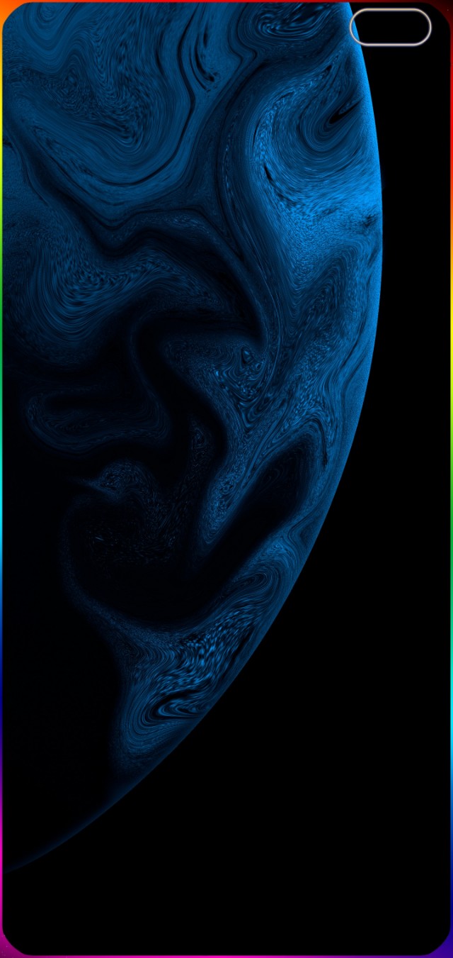 mate40pro双挖孔屏专用高清壁纸,前摄摄像头中间挖孔屏的手机壁纸