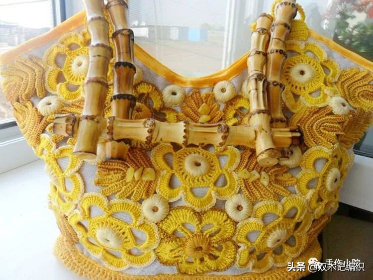 精美绝伦的爱尔兰拼花蕾丝手工编织包包