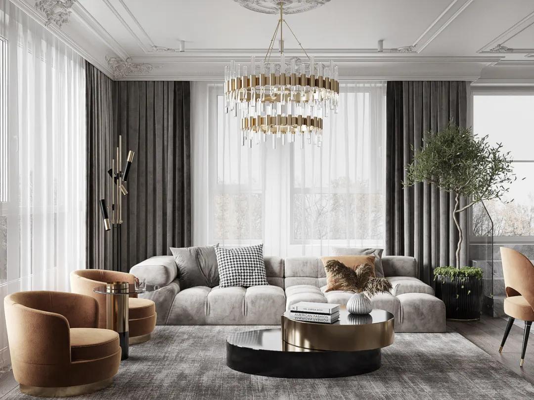 客厅装修设计高级感大气,客厅极简高级感设计