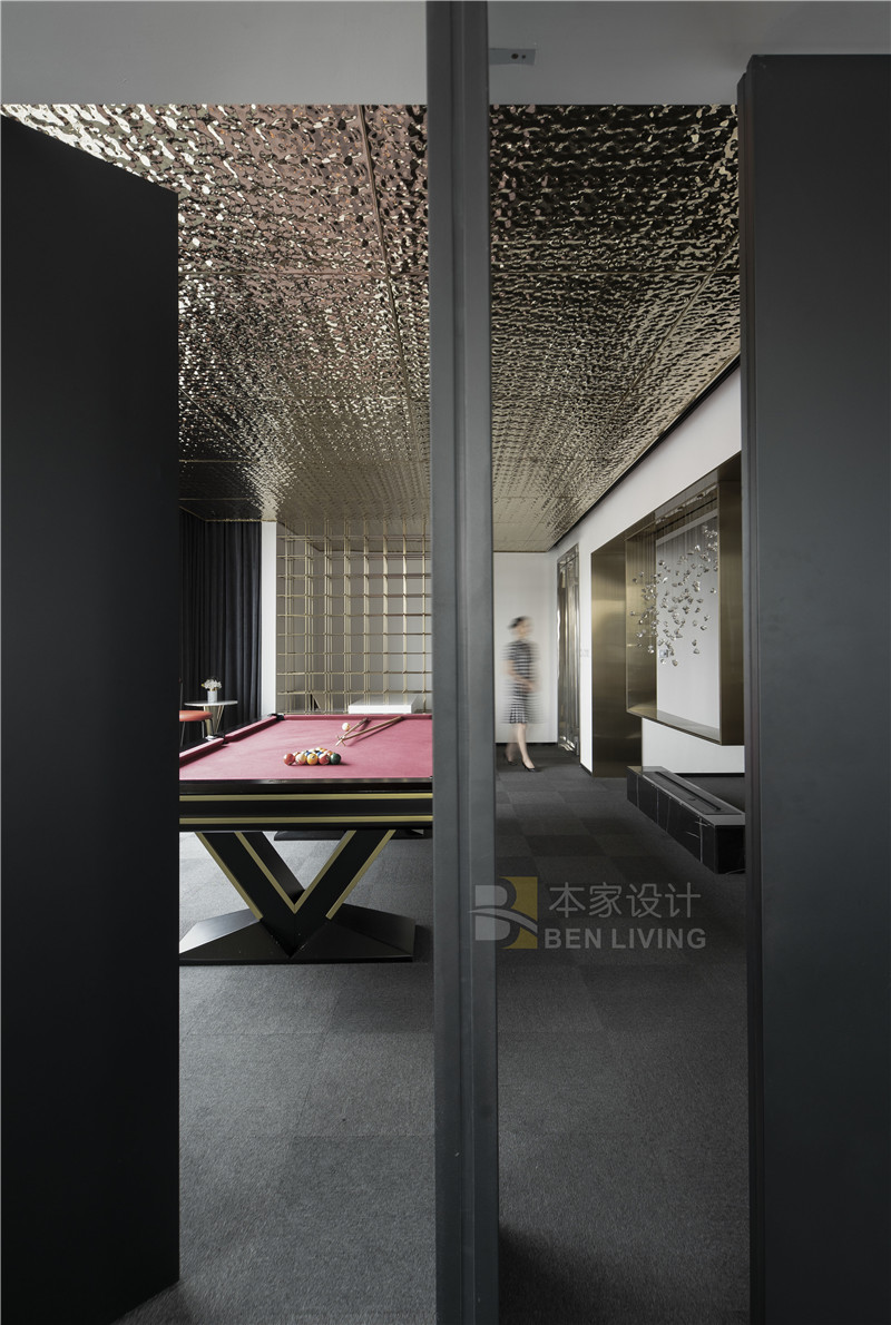 135平私人会所效果图,新中式极简轻奢高级私人会所