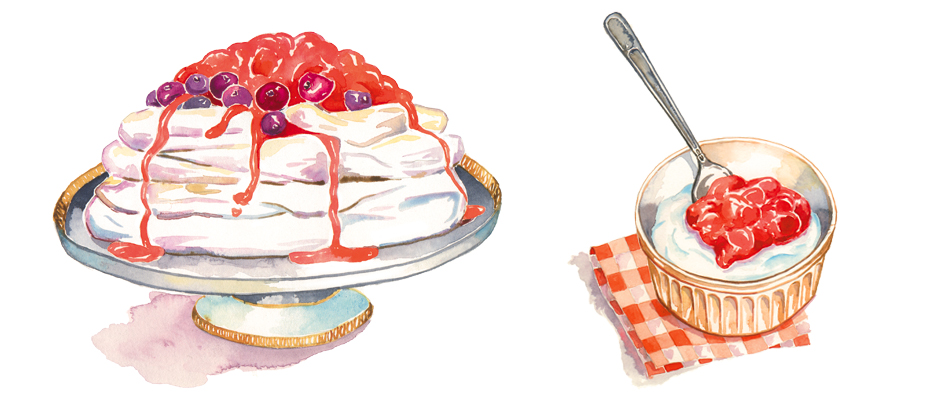 吃货插画师的美食日志，水彩食物插画：精美的手账学习素材