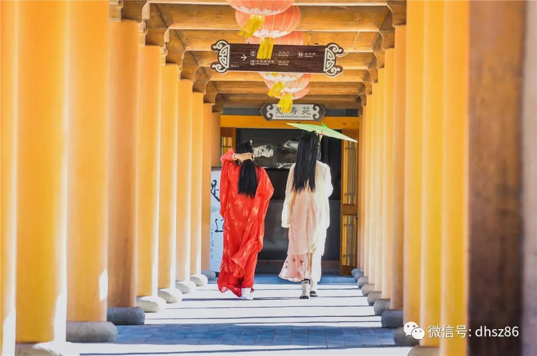 敦煌鸣沙山下百花争艳,甘肃敦煌鸣沙山下杏花枝头春意闹