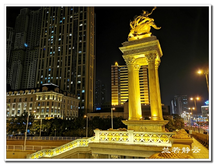 夜幕下的天津海河，美爆了