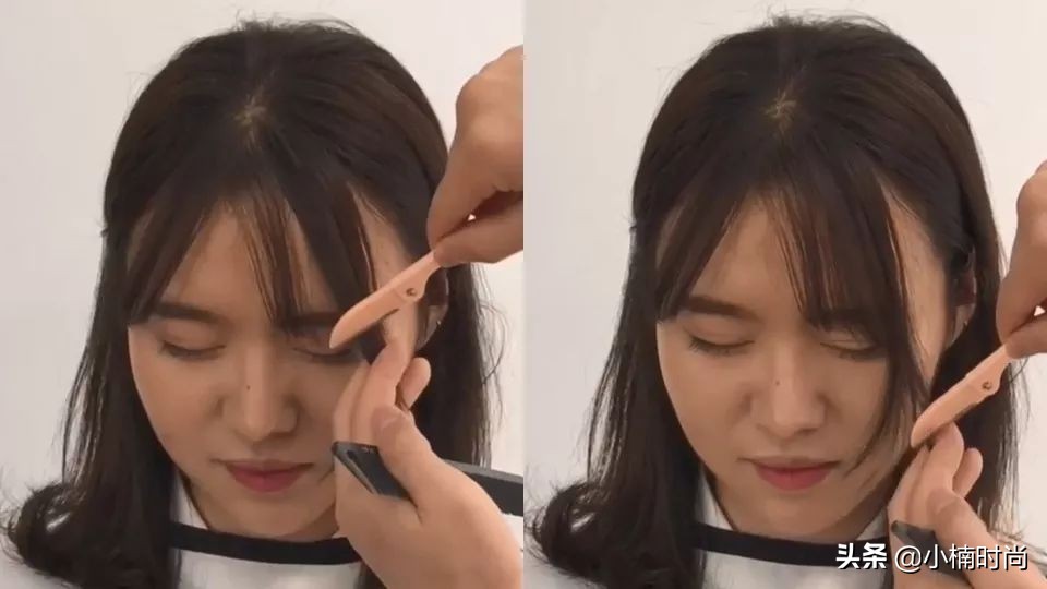 韩国刘海自己剪教程,刘海剪发教程简单好看法式刘海