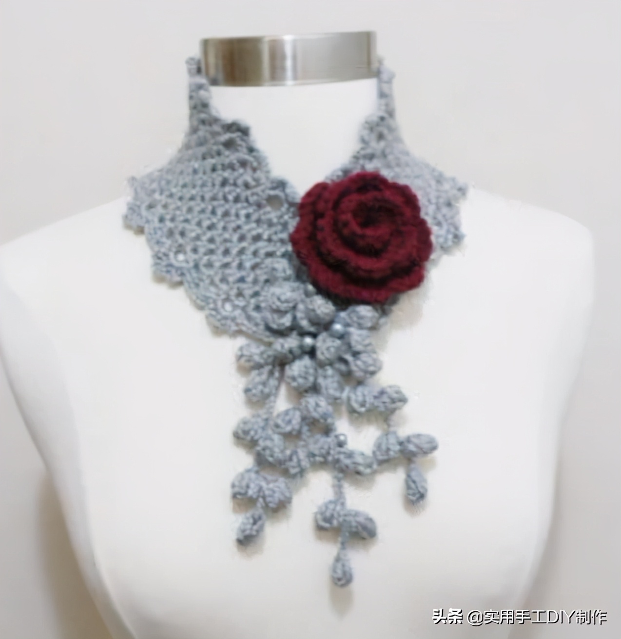 新款针织秋冬宽松披肩怎么织,针织中长款披肩