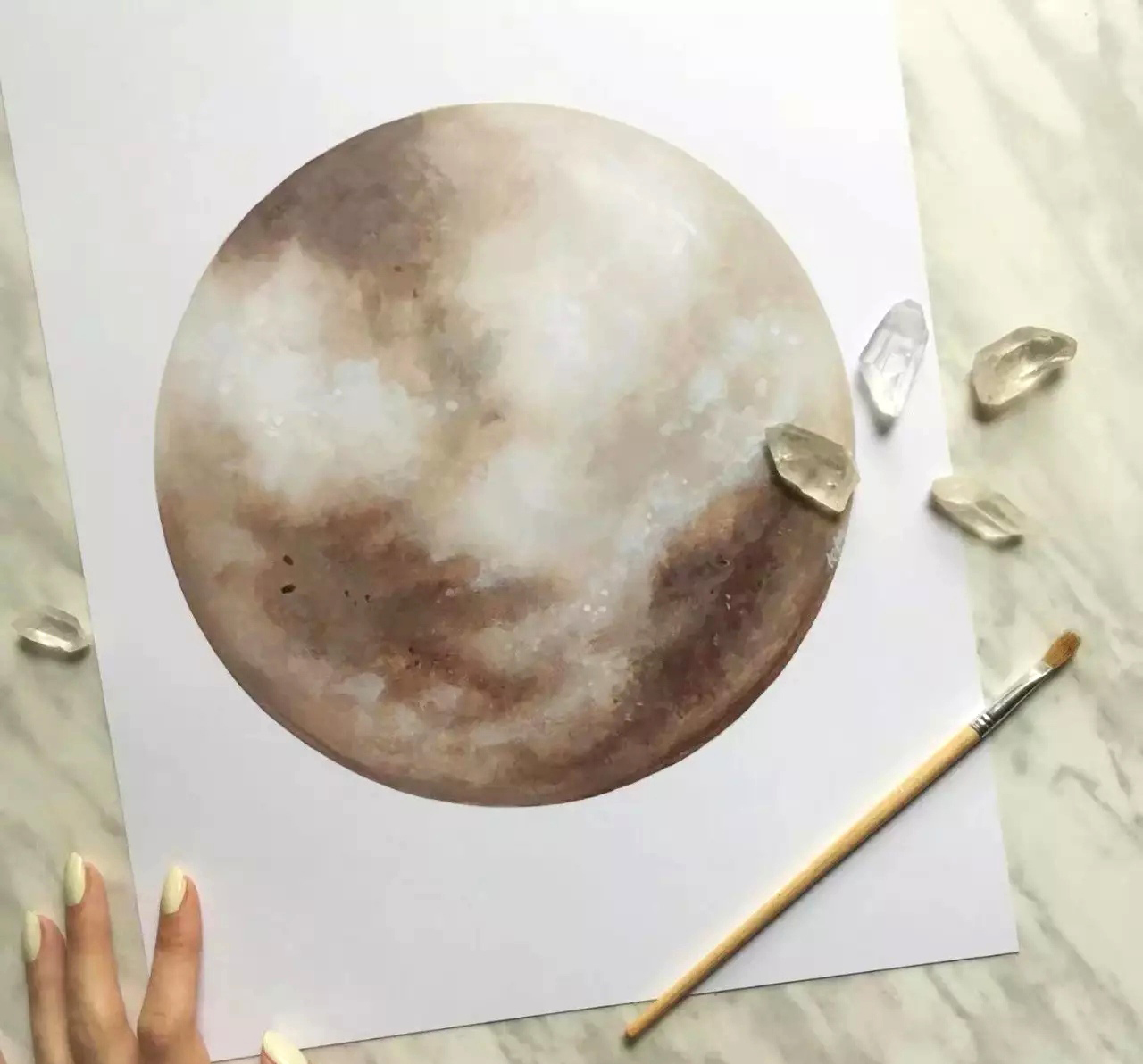 画中秋节的月亮怎么画,画太阳白云星星月亮彩虹怎样画