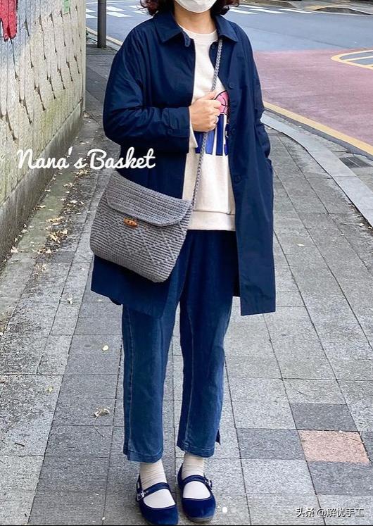 简单漂亮的小包包钩针教程,韩国钩针钩桌布花样教程