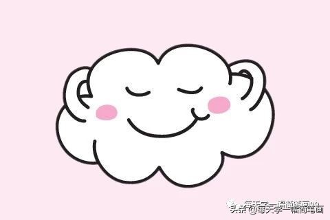 各种各样的云朵幼儿简笔画,简笔画云朵涂什么颜色好看