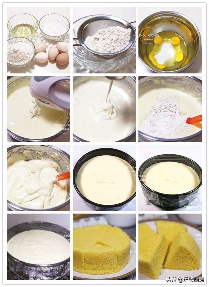 100种简单烤箱蛋糕做法不用打蛋器,全蛋蛋糕的最简单做法不需要烤箱