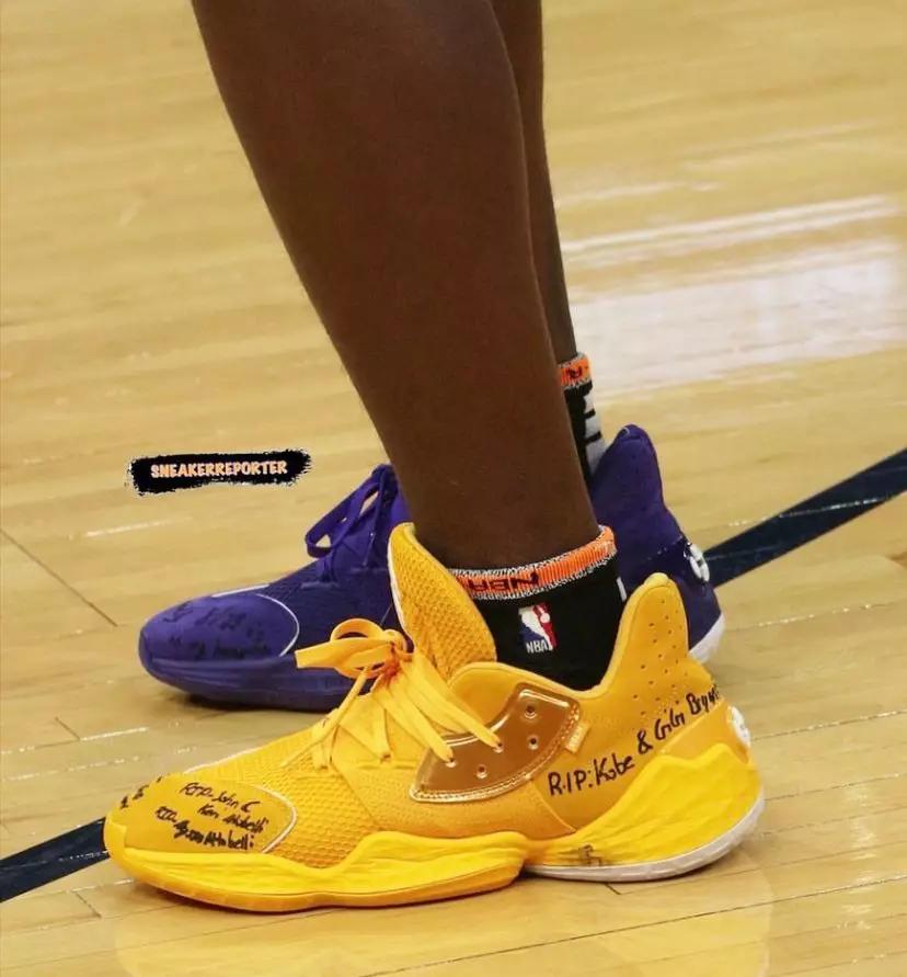 nba球星上脚布朗尼1代,nba球员上脚科比球鞋