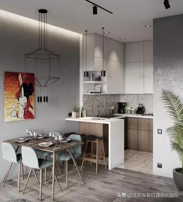 餐厅厨房一体化设计的6个方案,中厨西厨餐厅厨房一体设计