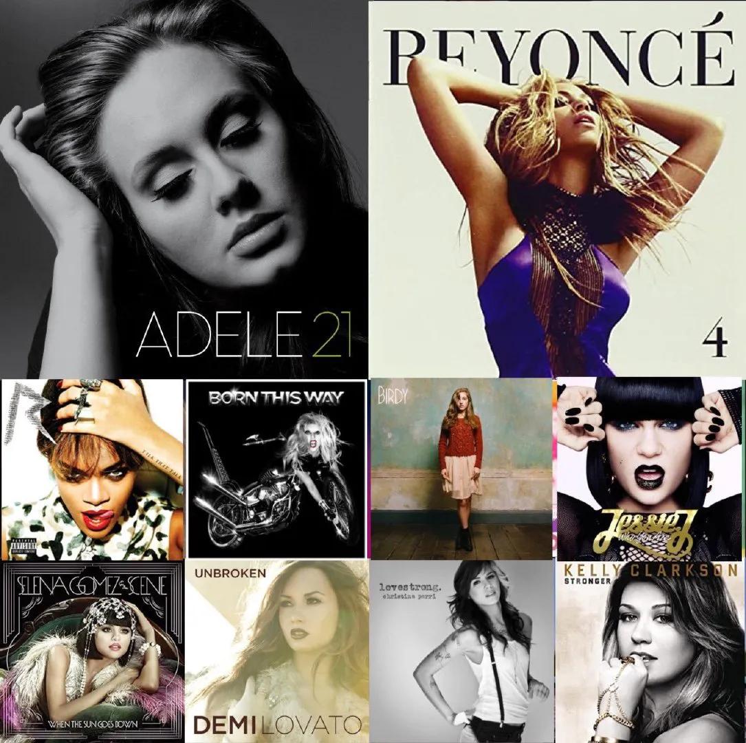 欧美女歌手销量排名前十,21世纪专辑销量最高的女歌手