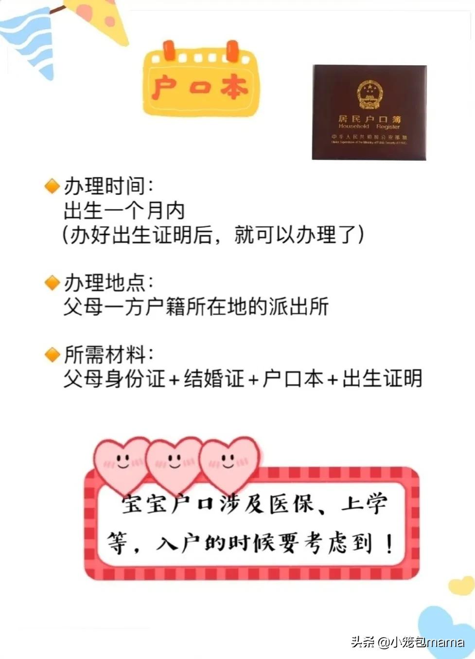 新生儿必办六大证件图片教程,新生儿必办六大证件顺序最新