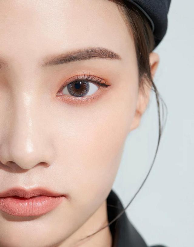 韩国低调灰色妆,南韩单眼皮妆