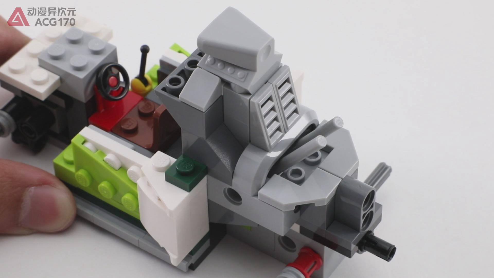 乐高积木简单的飞车,乐高积木火箭变形