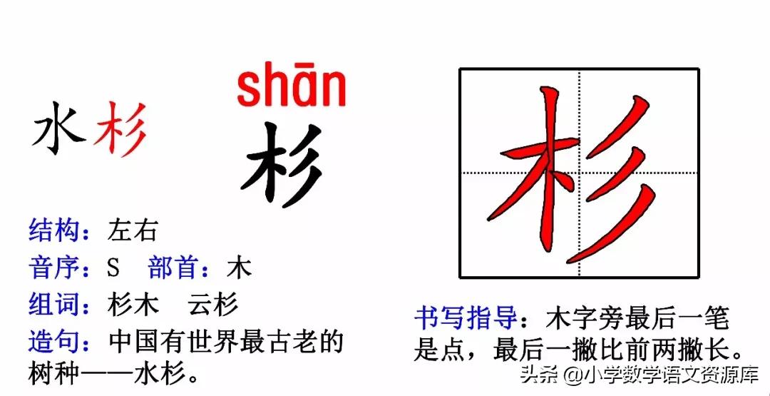 二年级上册生字部首组词造句表格,二年级上册生字偏旁部首造句