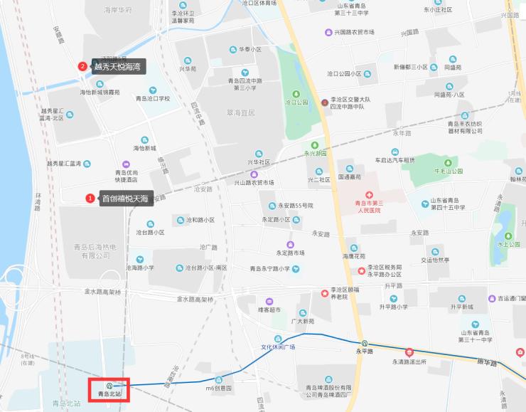 青岛地铁8号线站点楼盘,青岛地铁八号线南段走势图